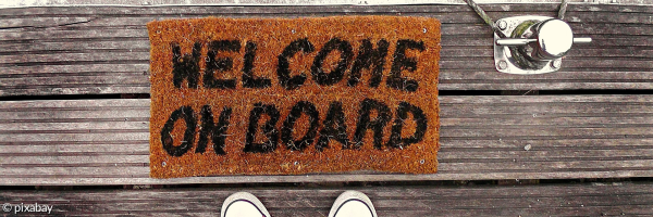Fußmatte "WELCOME ON BOARD"
